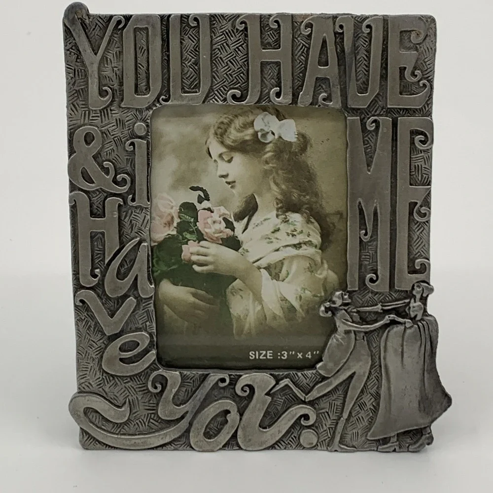SUN Silver-Tone Photo Frame Metal‎ 